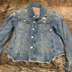 Blank NYC Light Blue Distressed Jean Jacket